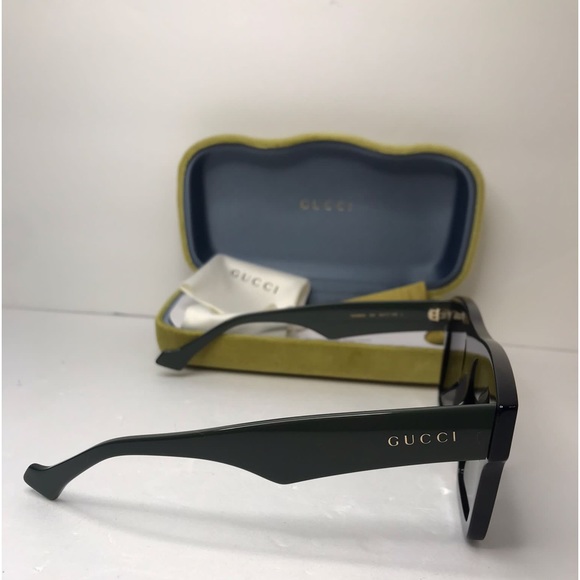 New - 💯Authentic Gucci Solid Grey Rectangular Unisex Sunglasses GG0962S 0… - Picture 8 of 14